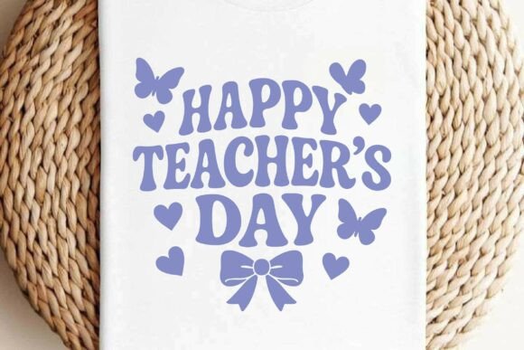 Download Happy Teacher's Day SVG T-shirt Design - Happy Collection