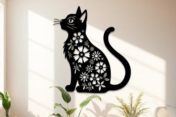 Download Laser Cut Cats Wall Art SVG - Cats Collection