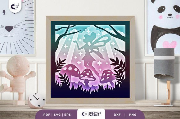 Download Cute Little Fairy 3D Shadow Box Paper - Little fairy 3d shadow box Collection