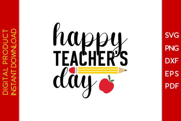 Download Happy Teacher's Day SVG Cut File - Happy Collection
